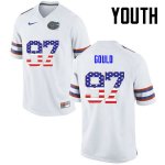 Youth Florida Gators #97 Jon Gould NCAA Nike White USA Flag Fashion Authentic Stitched College Football Jersey SWS2362WQ